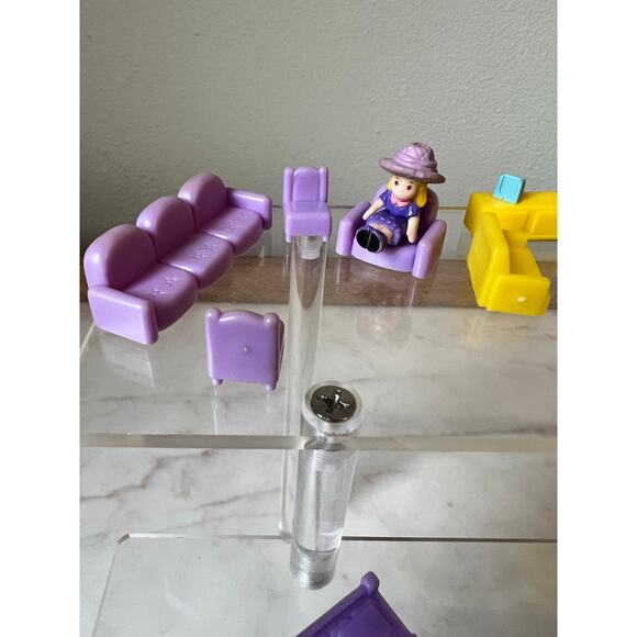 Vintage Random Blue box Tiny Dreams Dollhouse Dolls Polly Pocket stages - Picture 4 of 14